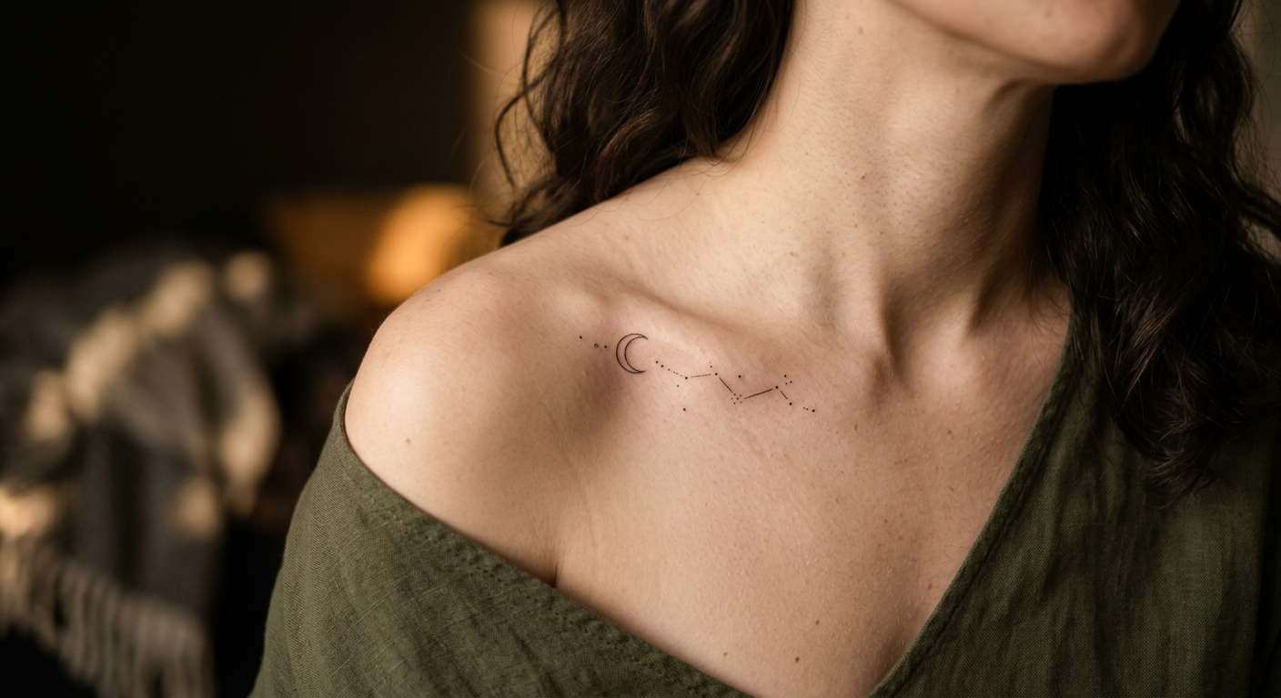 Fine Line tattoo artwork by Juno Reyes — detailed close-up showing technique and artistry